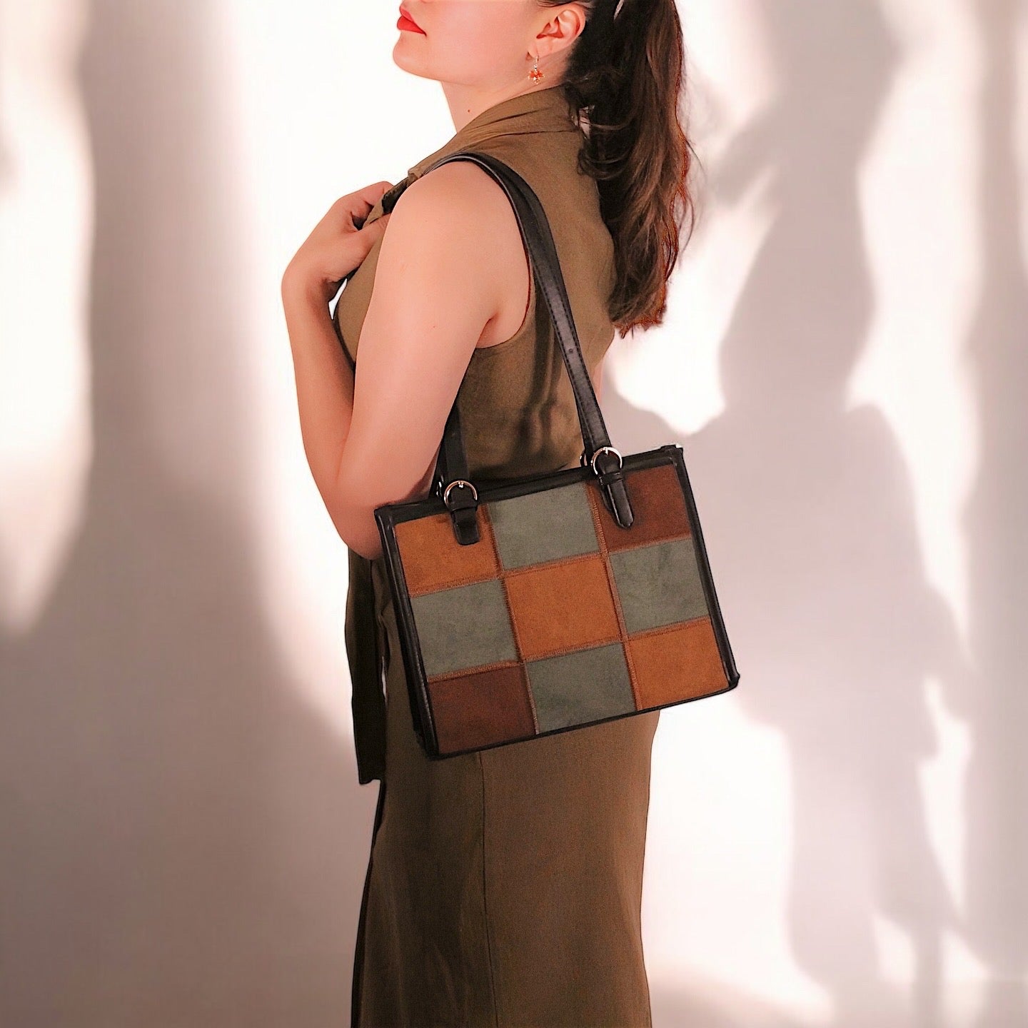 Sac fourre-tout pour femme Sac à main à bandoulière pour femme Sac vintage (Sac à main Eclipse de Rotta)