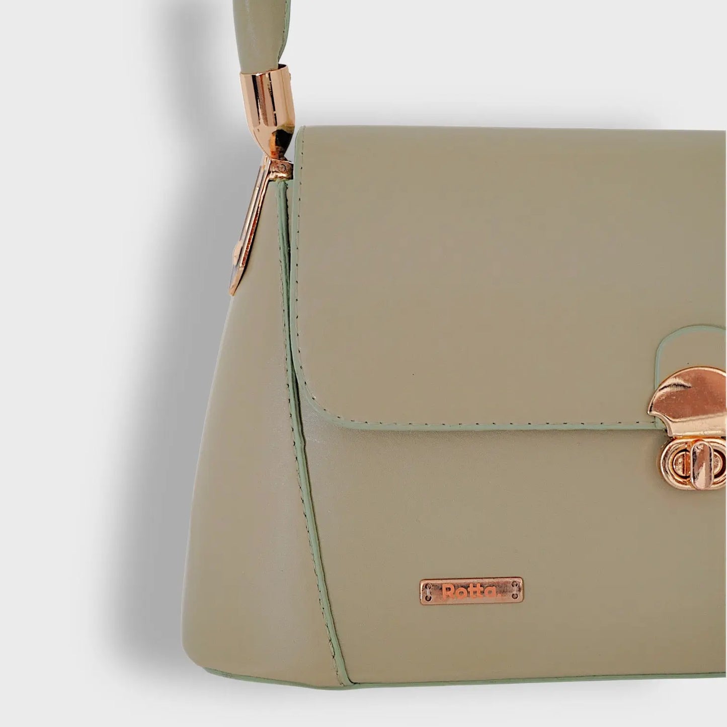SERENE - Top Handle Shoulder Bag in Green rotta.ca