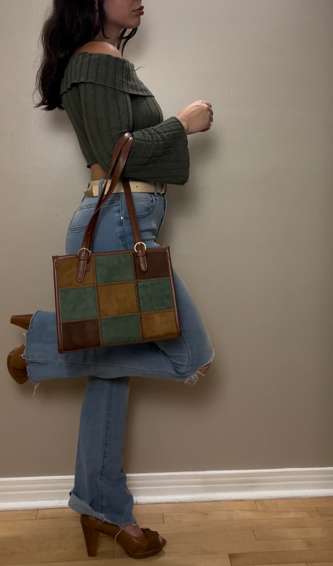 Sac fourre-tout pour femme Sac à main à bandoulière pour femme Sac vintage (Sac à main Eclipse de Rotta)