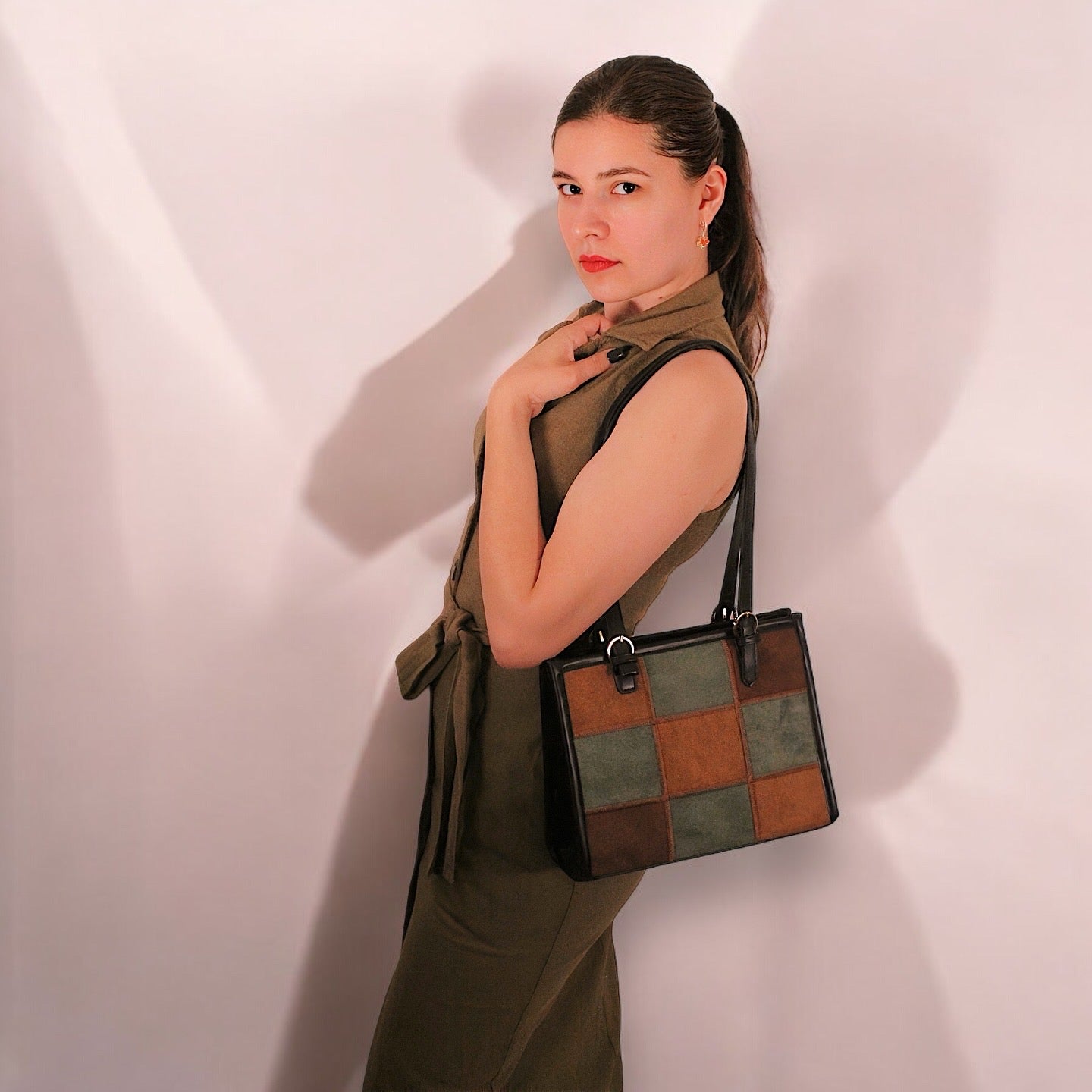 Sac fourre-tout pour femme Sac à main à bandoulière pour femme Sac vintage (Sac à main Eclipse de Rotta)