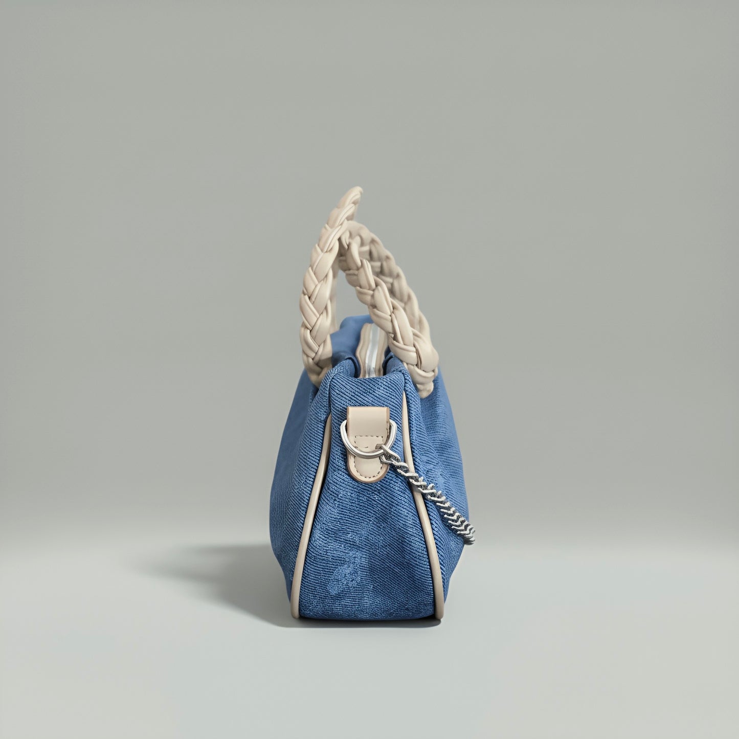 AVA - Sac bandoulière en jean avec détails en chaîne