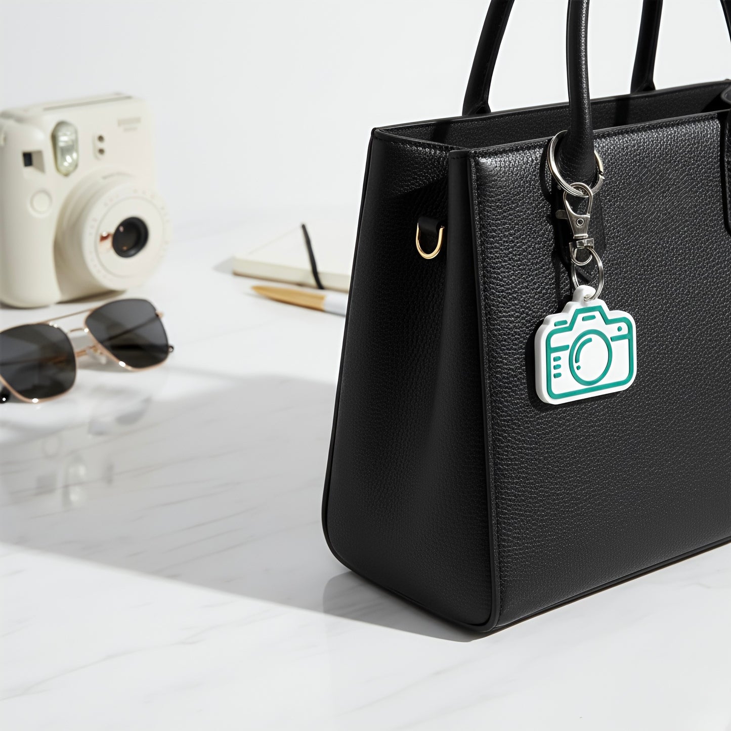 Bijou de sac pour appareil photo – Lien NFC et Instagram