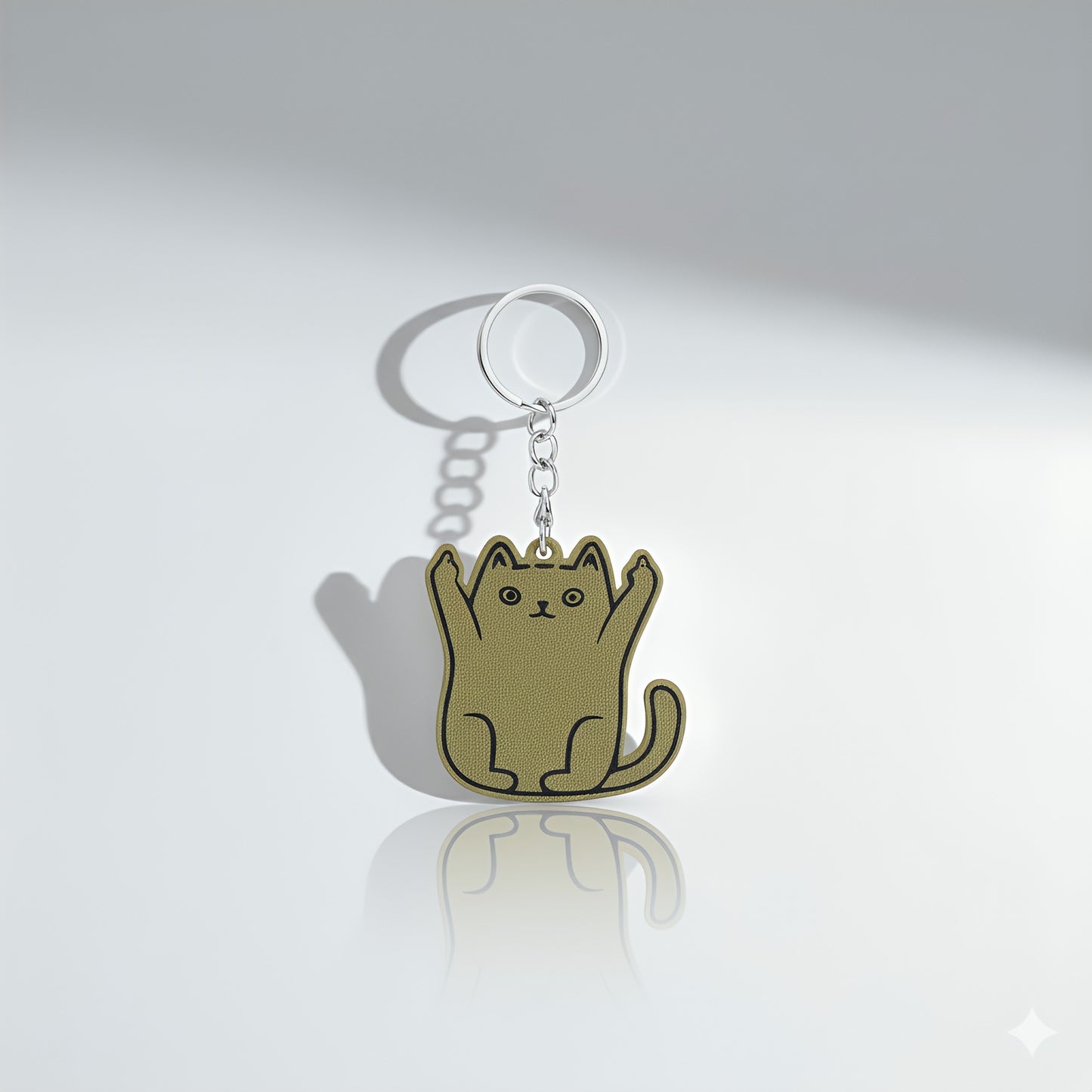 Bijou de sac Sassy Cat – Geste du majeur avec un style mignon