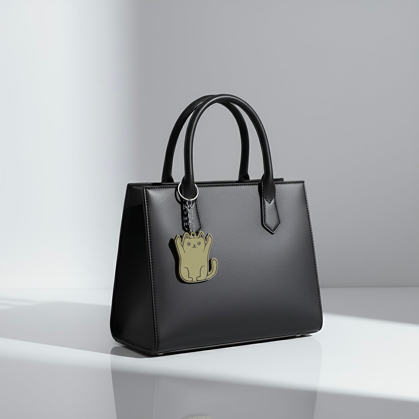 Bijou de sac Sassy Cat – Geste du majeur avec un style mignon