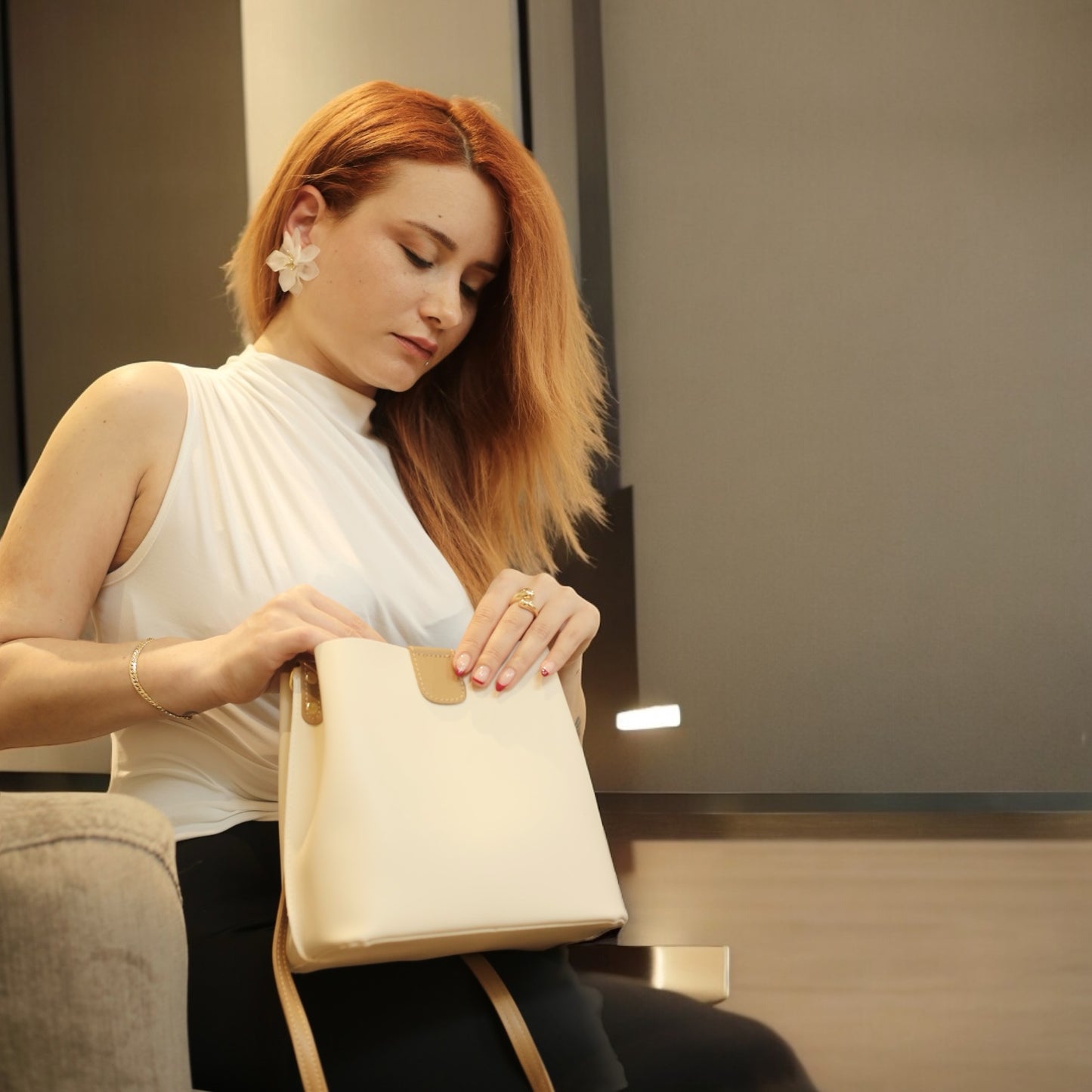 Leather crossbody bag Long strap bags for women High quality handbag (Luna handbag by Rotta)