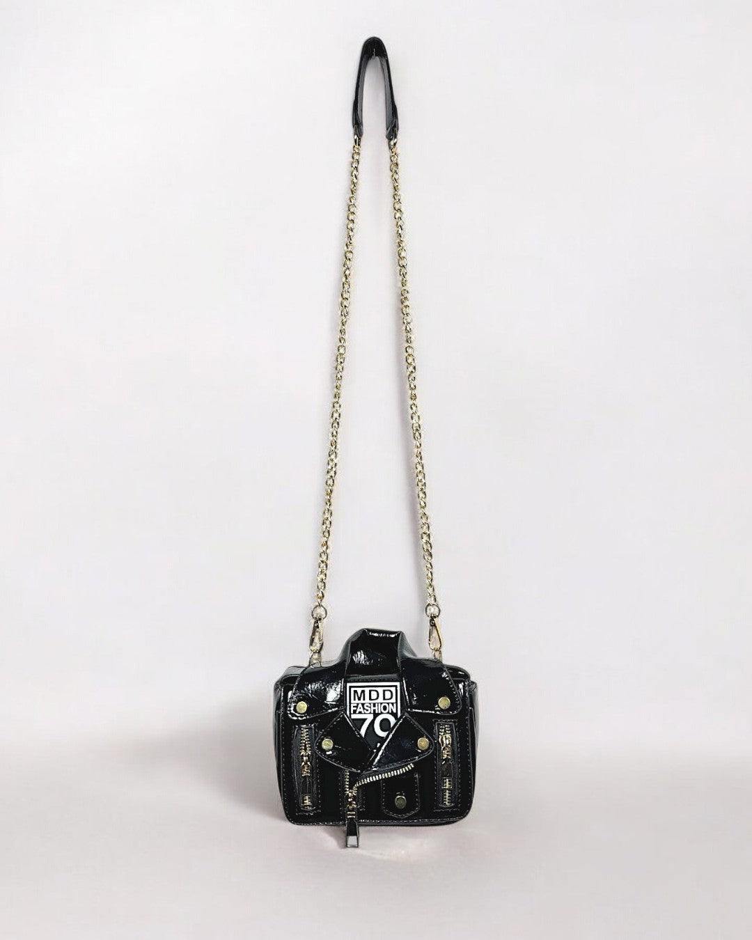 NOVA Mini Leather Crossbody Bag with Chain Strap