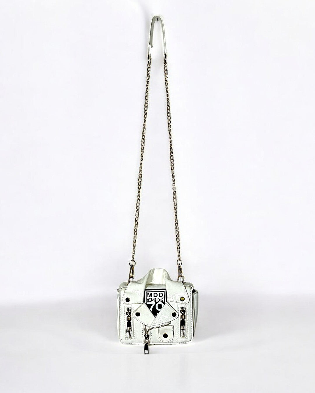 NOVA Mini Leather Crossbody Bag with Chain Strap