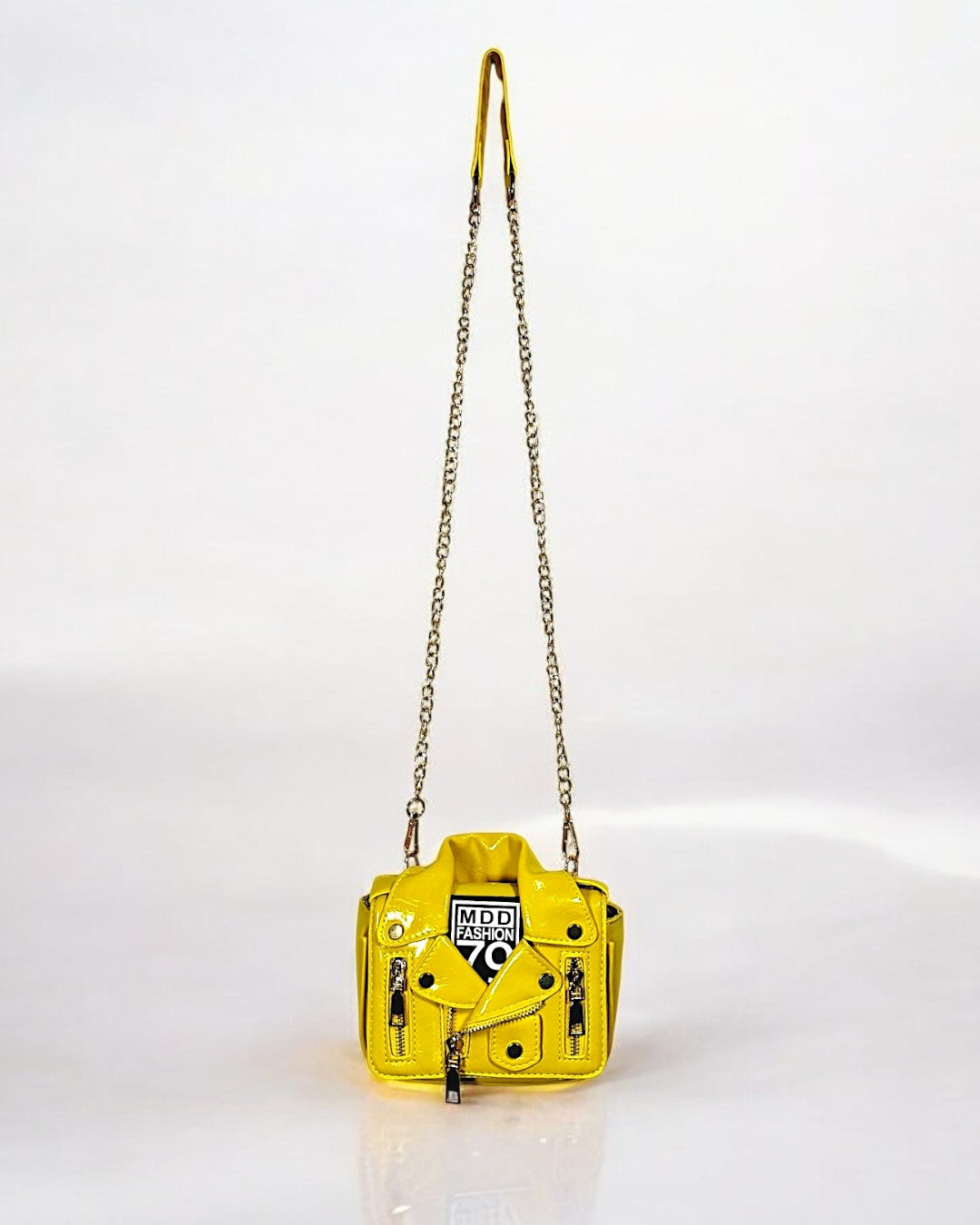 NOVA Mini Leather Crossbody Bag with Chain Strap