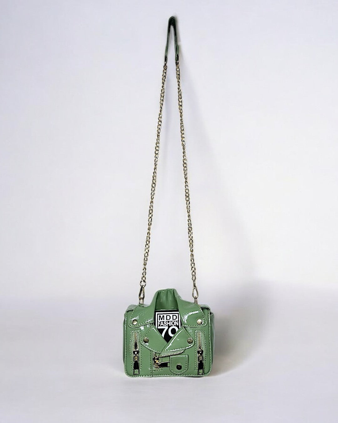 NOVA Mini Leather Crossbody Bag with Chain Strap