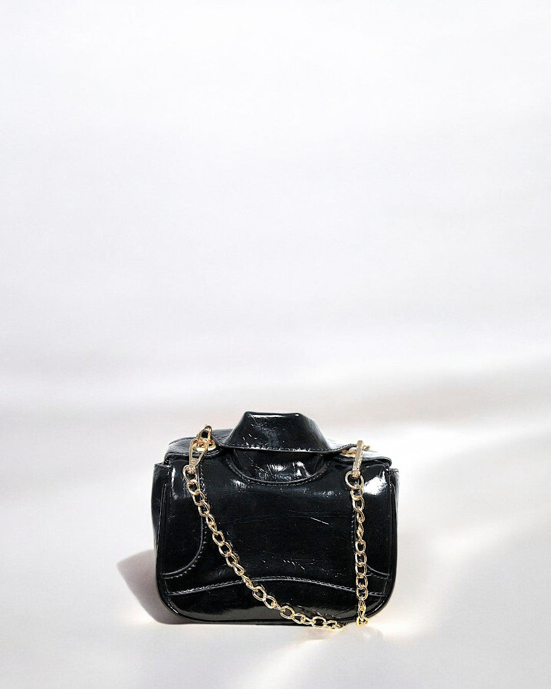 NOVA Mini Leather Crossbody Bag with Chain Strap