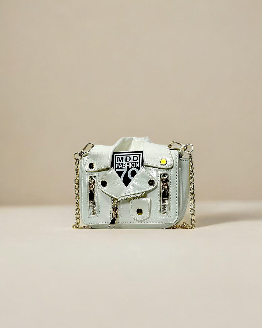 NOVA Mini Leather Crossbody Bag with Chain Strap