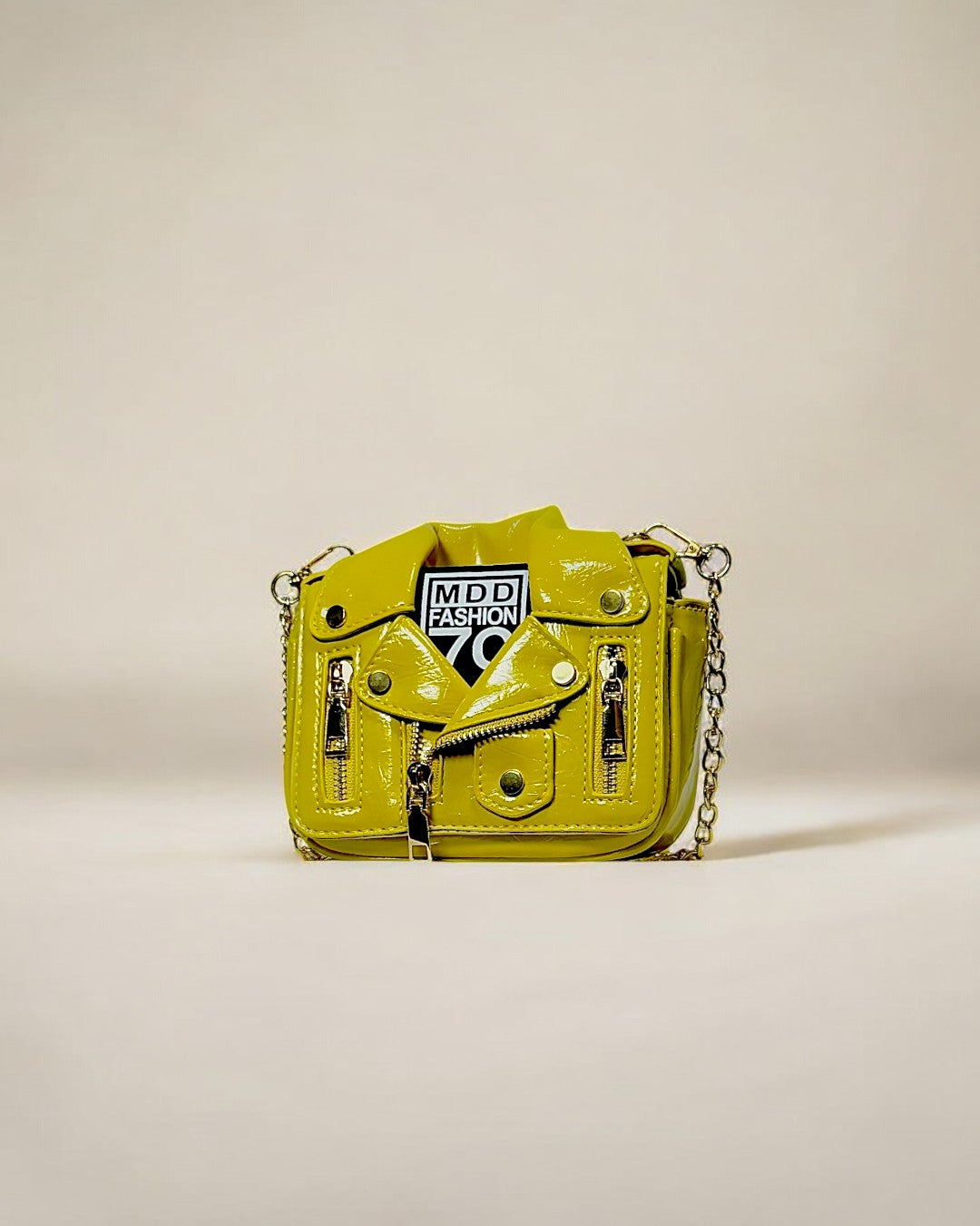 NOVA Mini Leather Crossbody Bag with Chain Strap