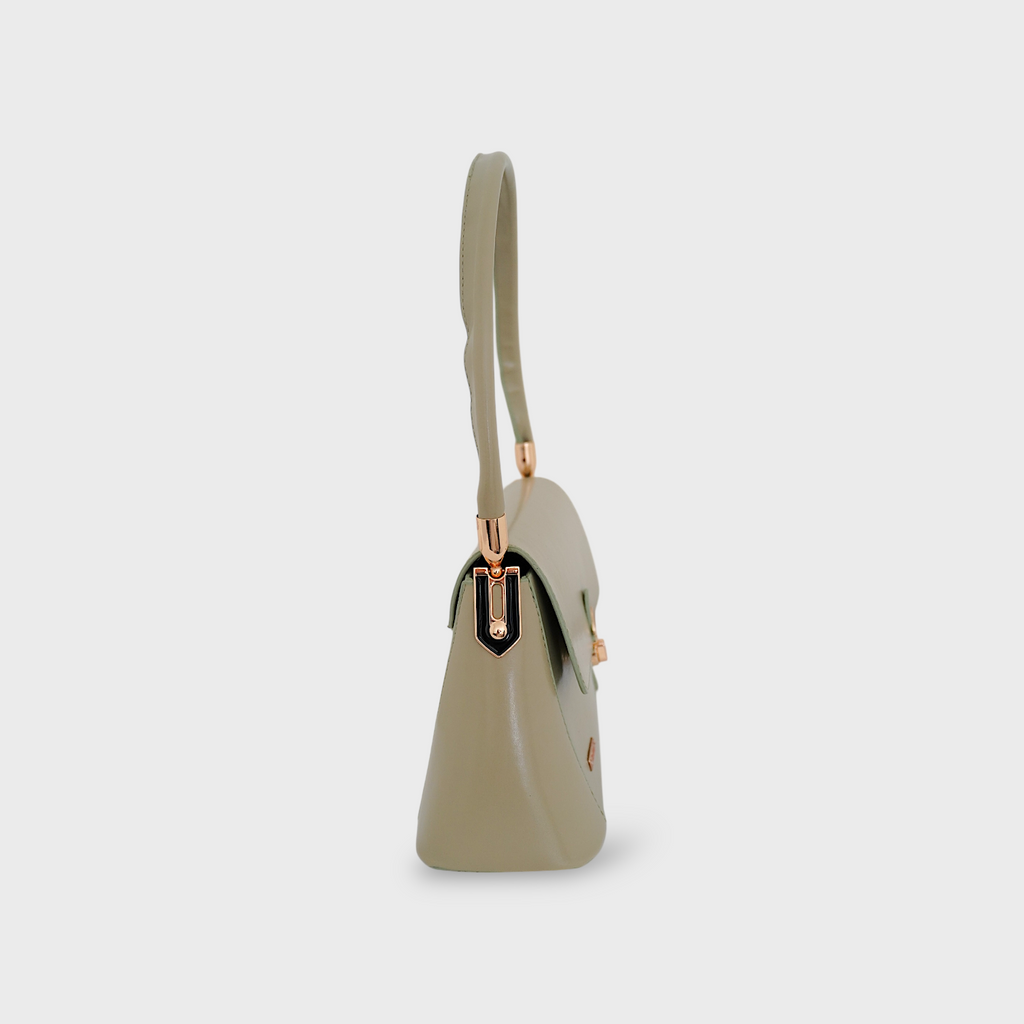 SERENE - Top Handle Shoulder Bag in Green