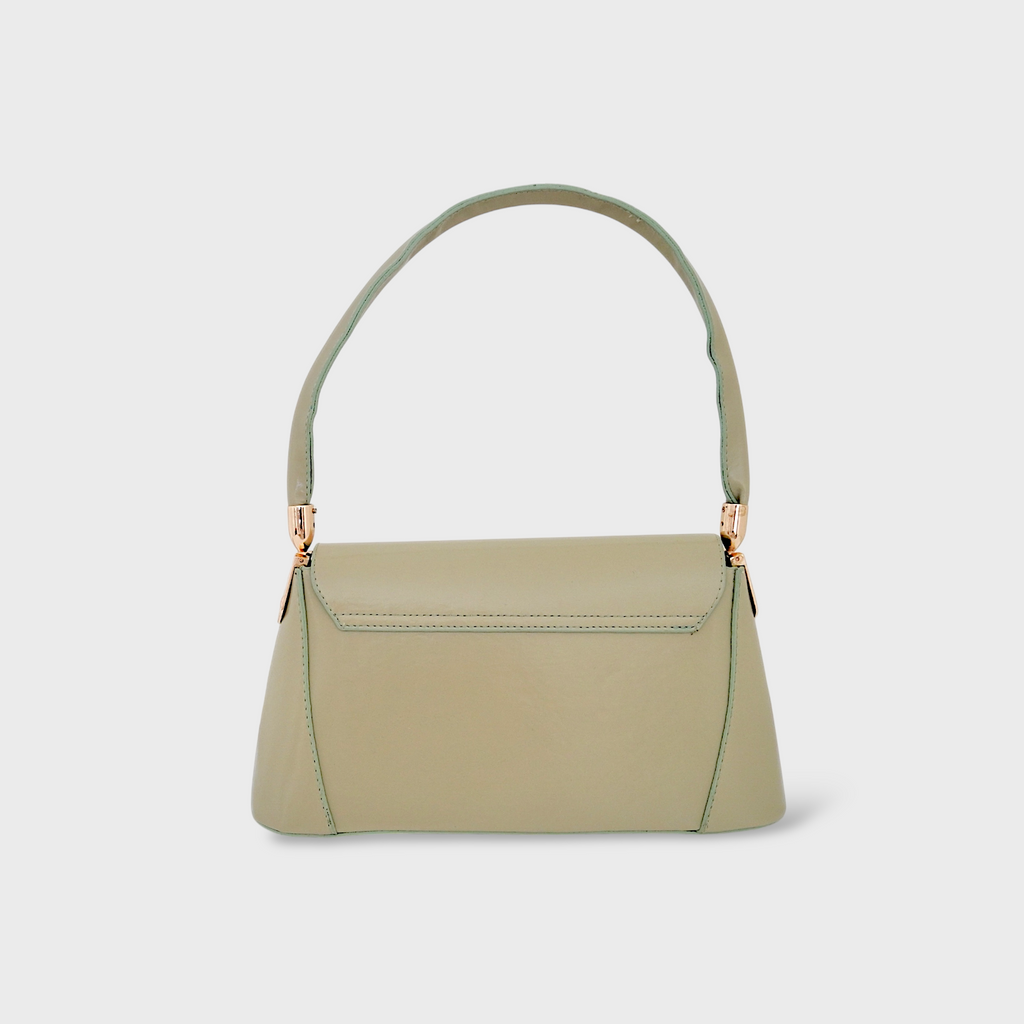 SERENE - Top Handle Shoulder Bag in Green