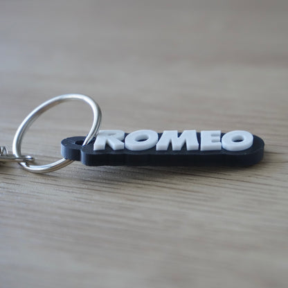 Customizable Name Tag Bag Charm – Personalized Keychain for Travel Lovers
