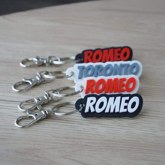 Customizable Name Tag Bag Charm – Personalized Keychain for Travel Lovers