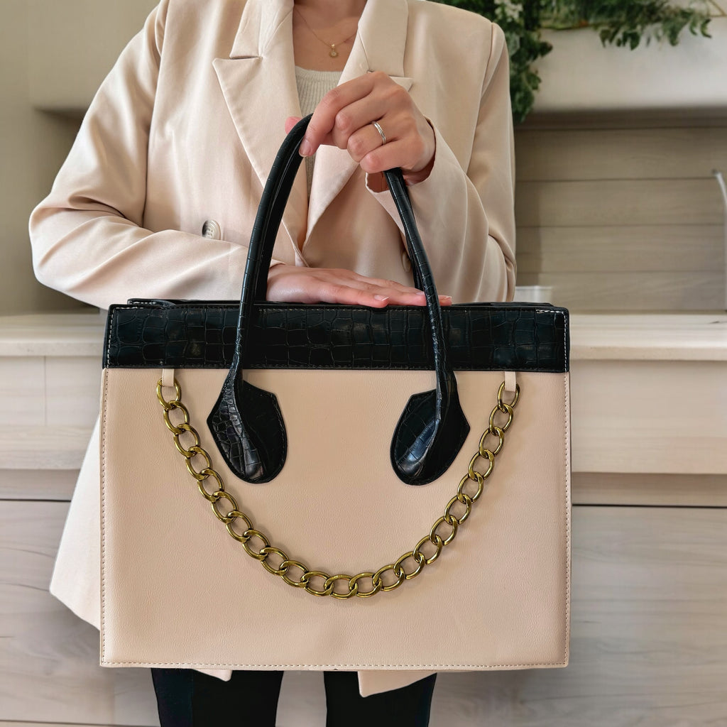Large Tote bag top handle handbag for women bags  (Versa handbag by Rotta)