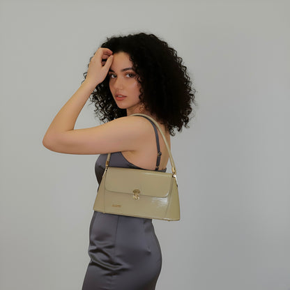 SERENE - Sac à bandoulière avec poignée supérieure en vert