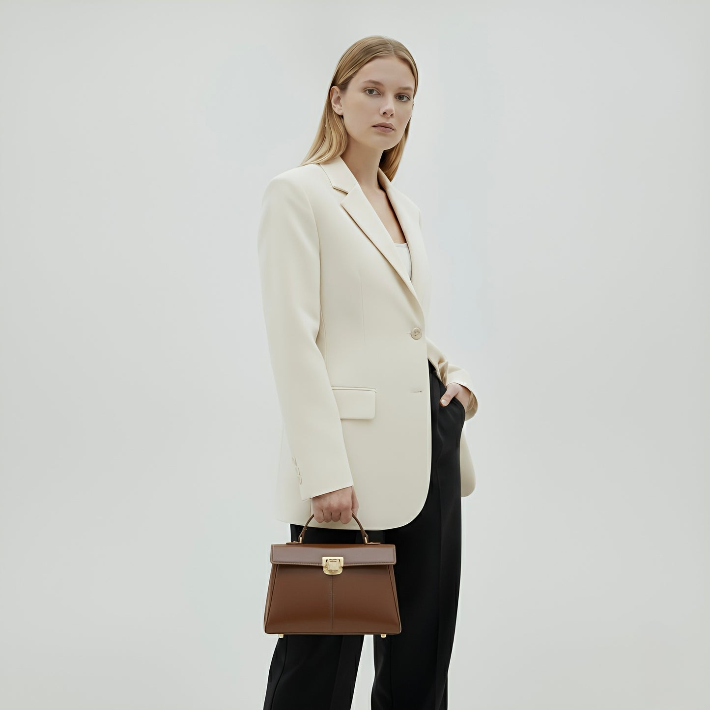 Lumis Leather Bag – Luxury Cowhide Leather Handbag for Timeless Elegance
