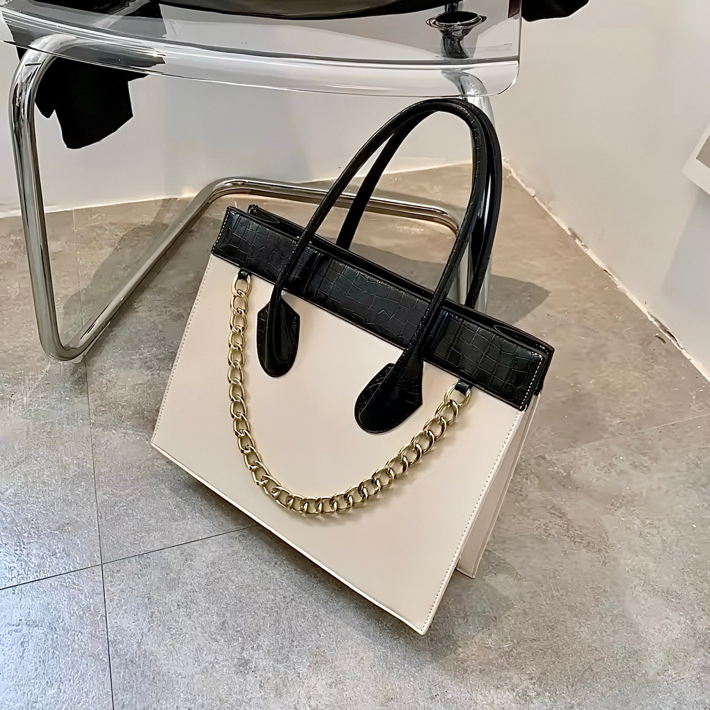 Grand sac fourre-tout à poignée supérieure pour femmes (sac à main Versa de Rotta)