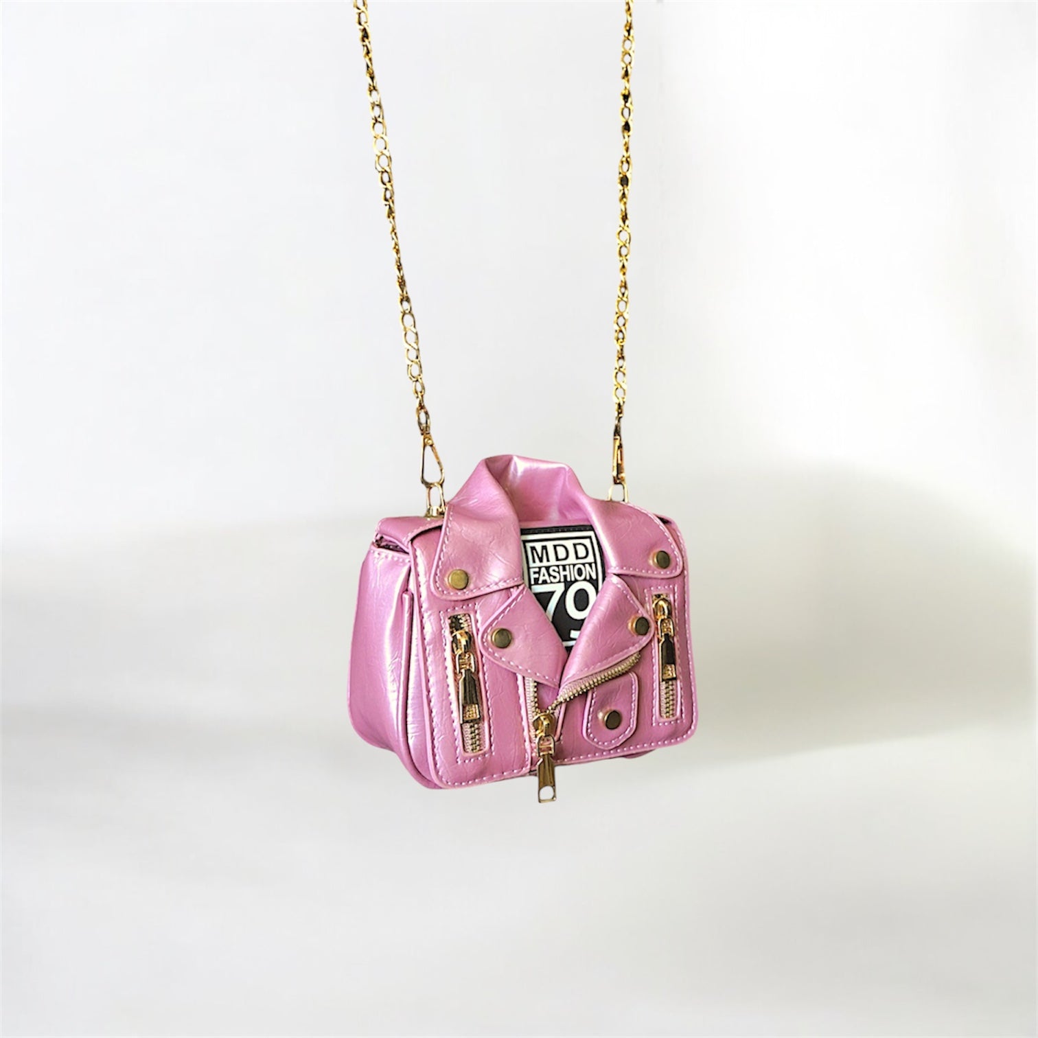 NOVA Mini Leather Crossbody Bag with Chain Strap
