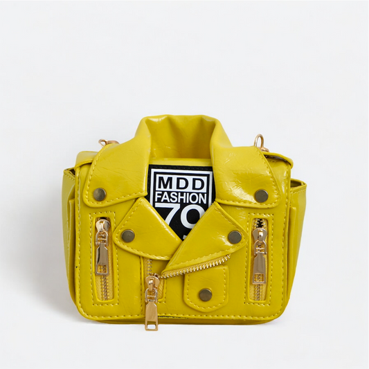 NOVA Mini Leather Crossbody Bag with Chain Strap
