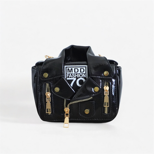 Mini sac à bandoulière en cuir NOVA avec bandoulière en chaîne