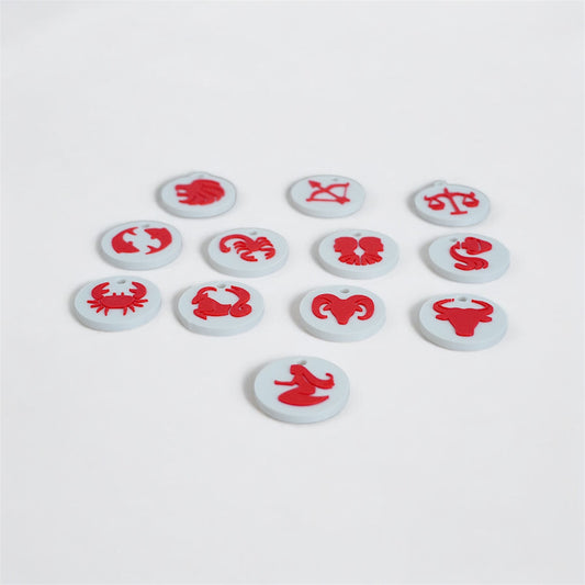 Zodiac Bag Charm with NFC – Personalized Astrology Keychain