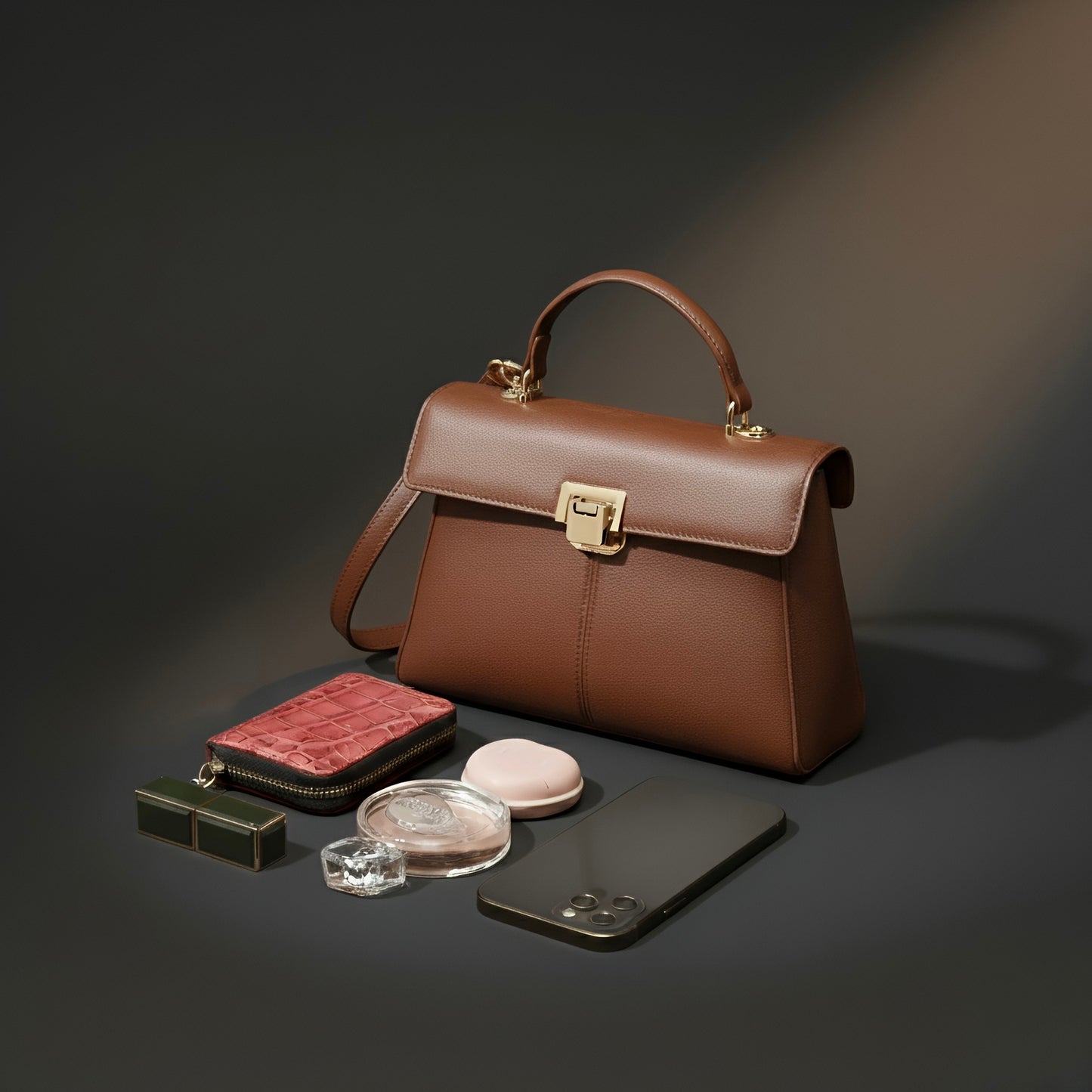 Lumis Leather Bag – Luxury Cowhide Leather Handbag for Timeless Elegance