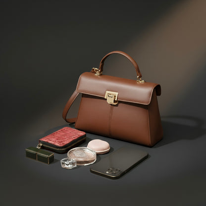 Lumis Leather Bag – Luxury Cowhide Leather Handbag for Timeless Elegance