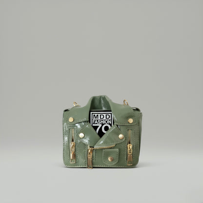 NOVA Mini Leather Crossbody Bag with Chain Strap