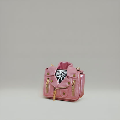 NOVA Mini Leather Crossbody Bag with Chain Strap