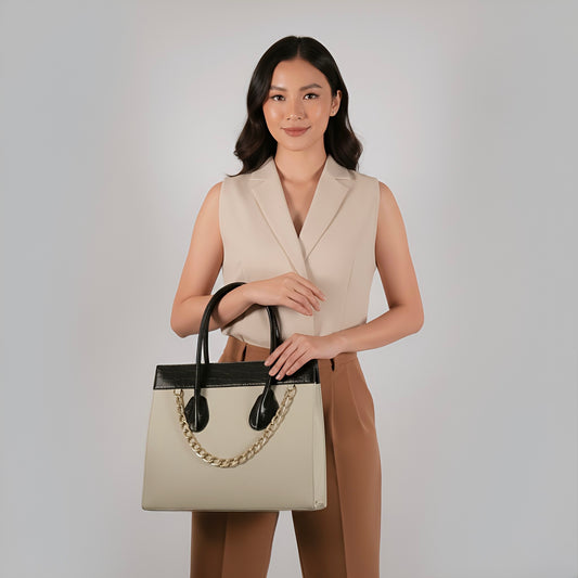 Grand sac fourre-tout à poignée supérieure pour femme (sac à main Versa de Rotta)