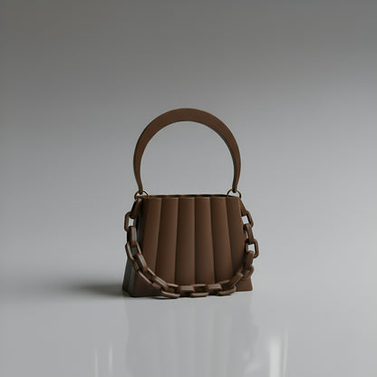 Sculpta  –  Chunky Chain Pleated Bag