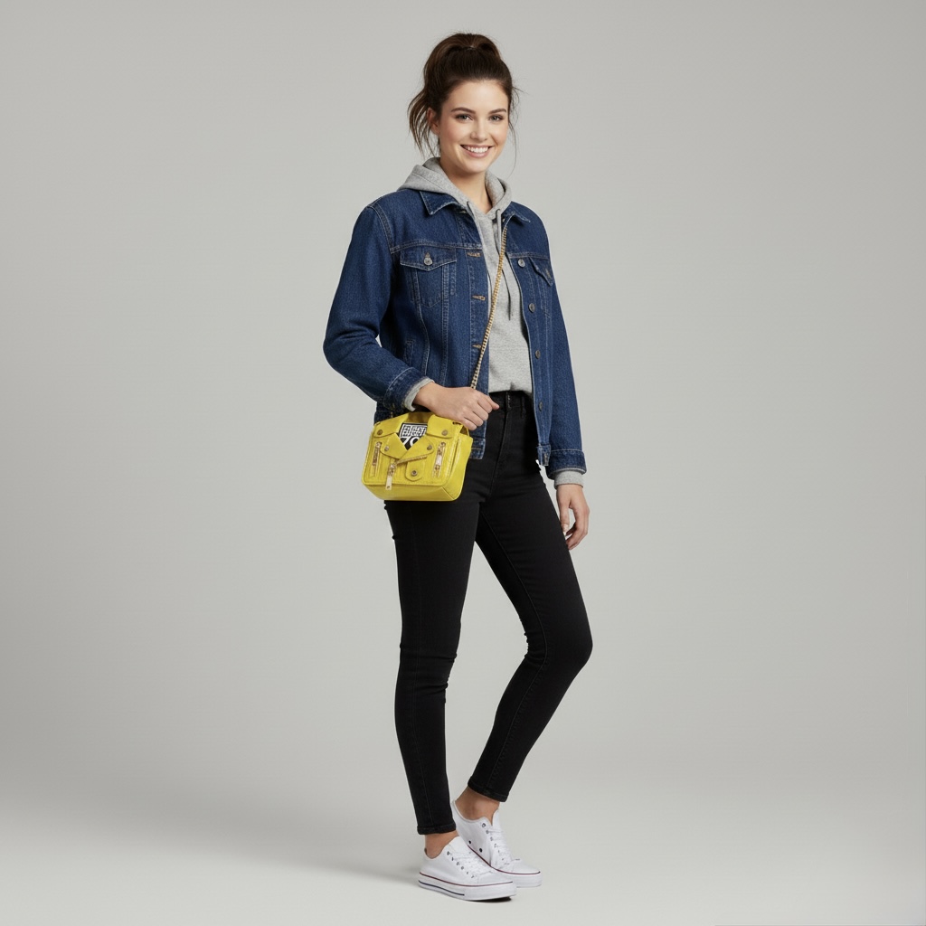 Nova Mini Vegan Leather Crossbody Bag with Chain Strap Nova Mini Vegan Leather Crossbody Bag with Chain Strap - Image 10