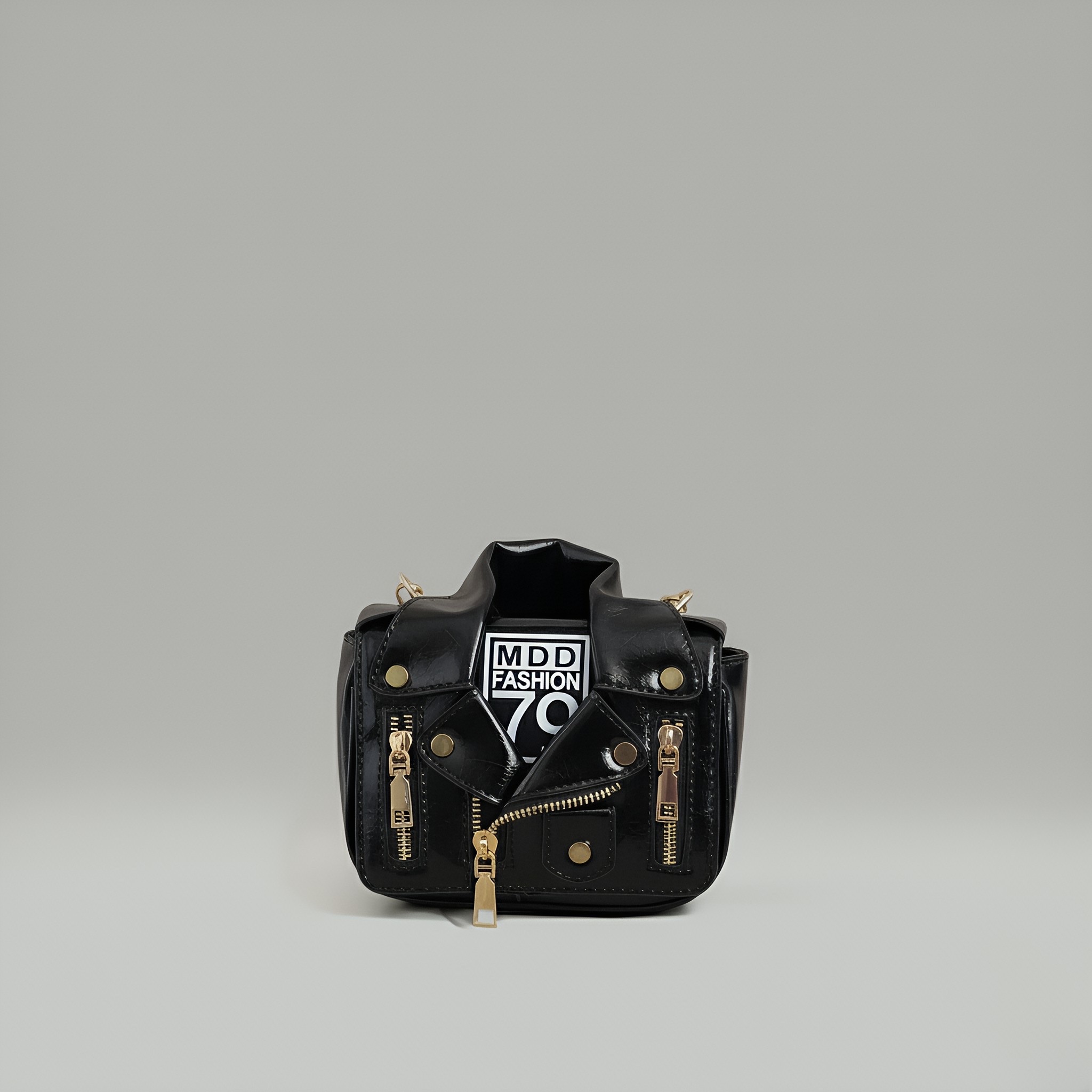 Nova Mini Vegan Leather Crossbody Bag with Chain Strap Nova Mini Vegan Leather Crossbody Bag with Chain Strap - Image 3