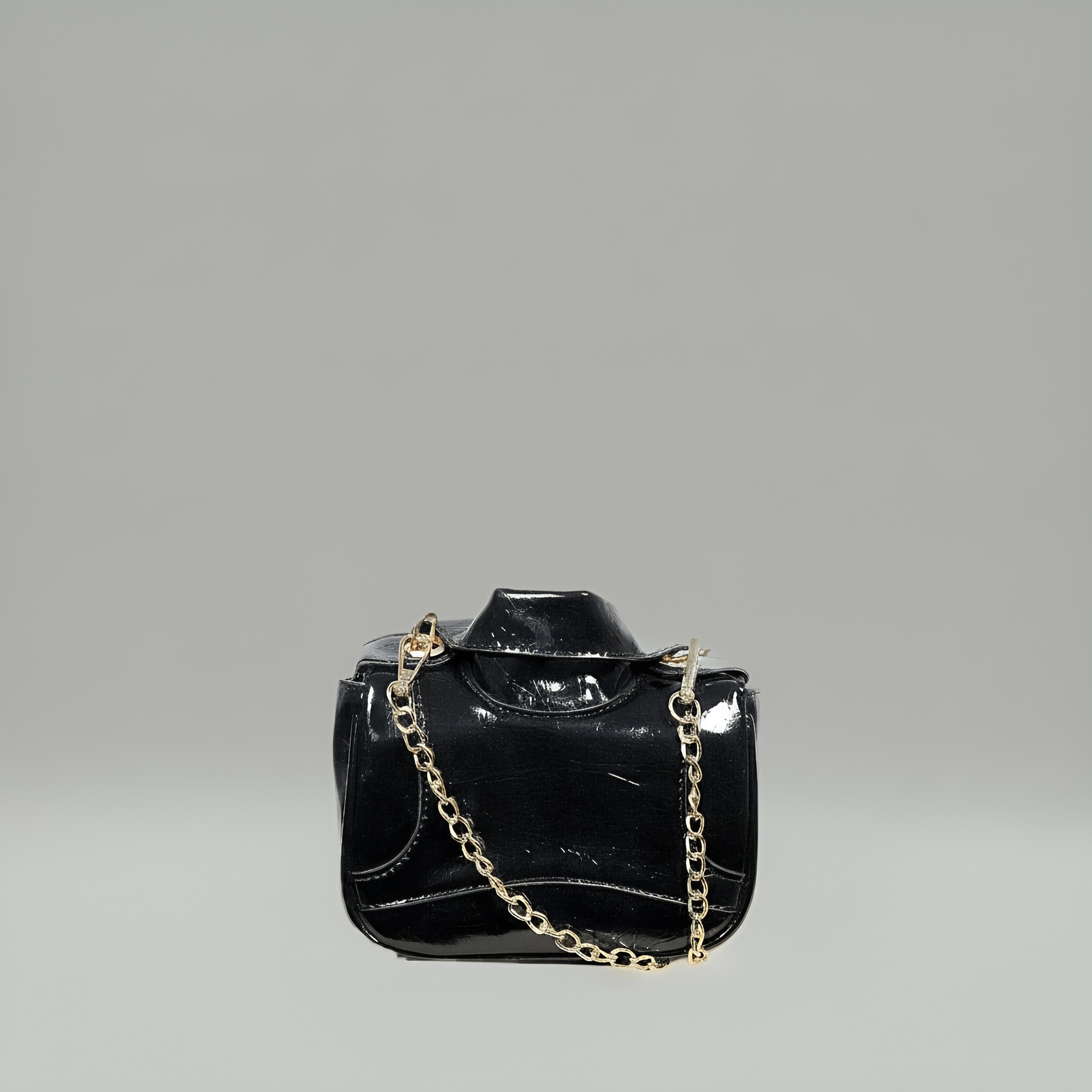 Nova Mini Vegan Leather Crossbody Bag with Chain Strap Nova Mini Vegan Leather Crossbody Bag with Chain Strap - Image 16