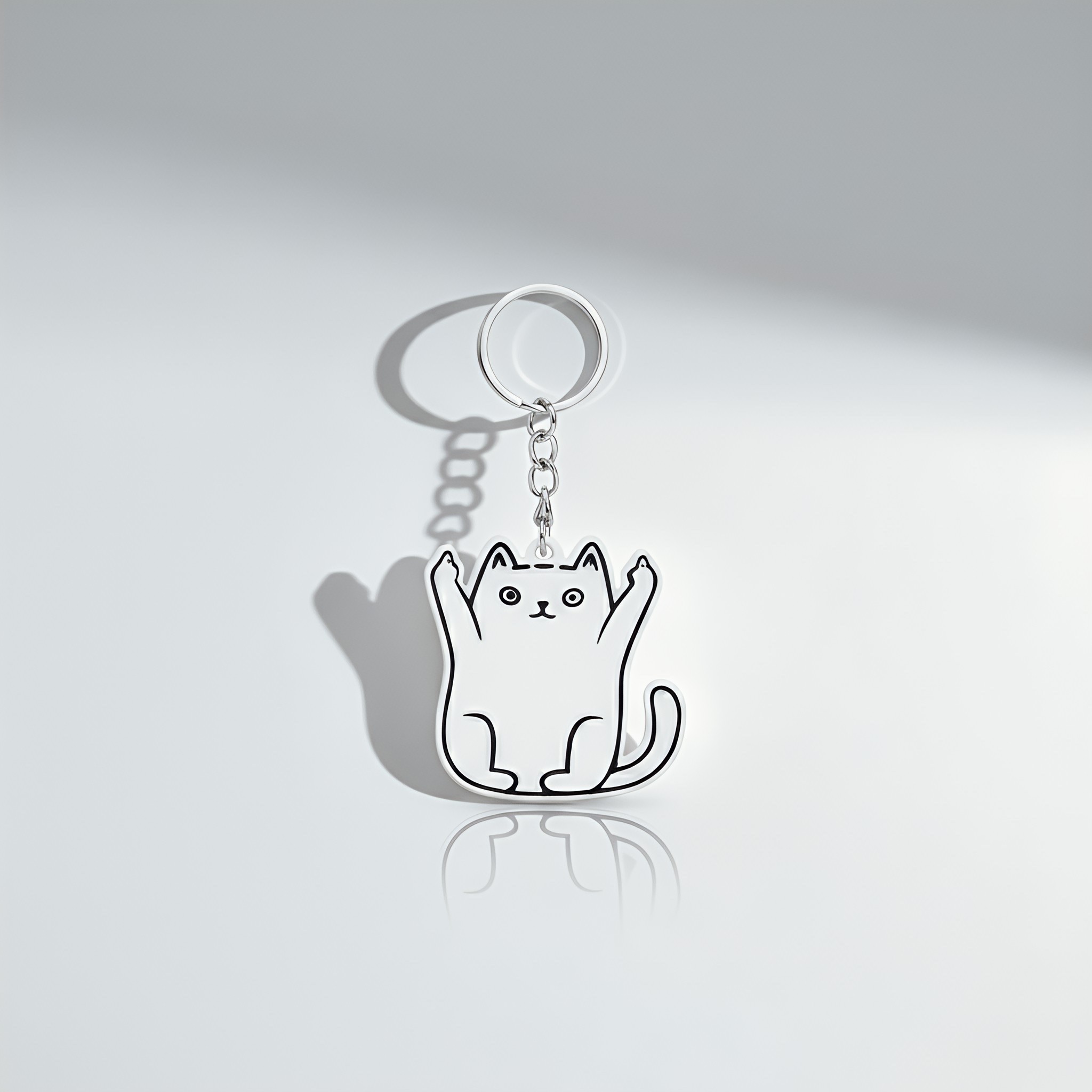Middle Finger Cat Bag Charm – Sassy & Cute Middle Finger Cat Bag Charm – Sassy & Cute