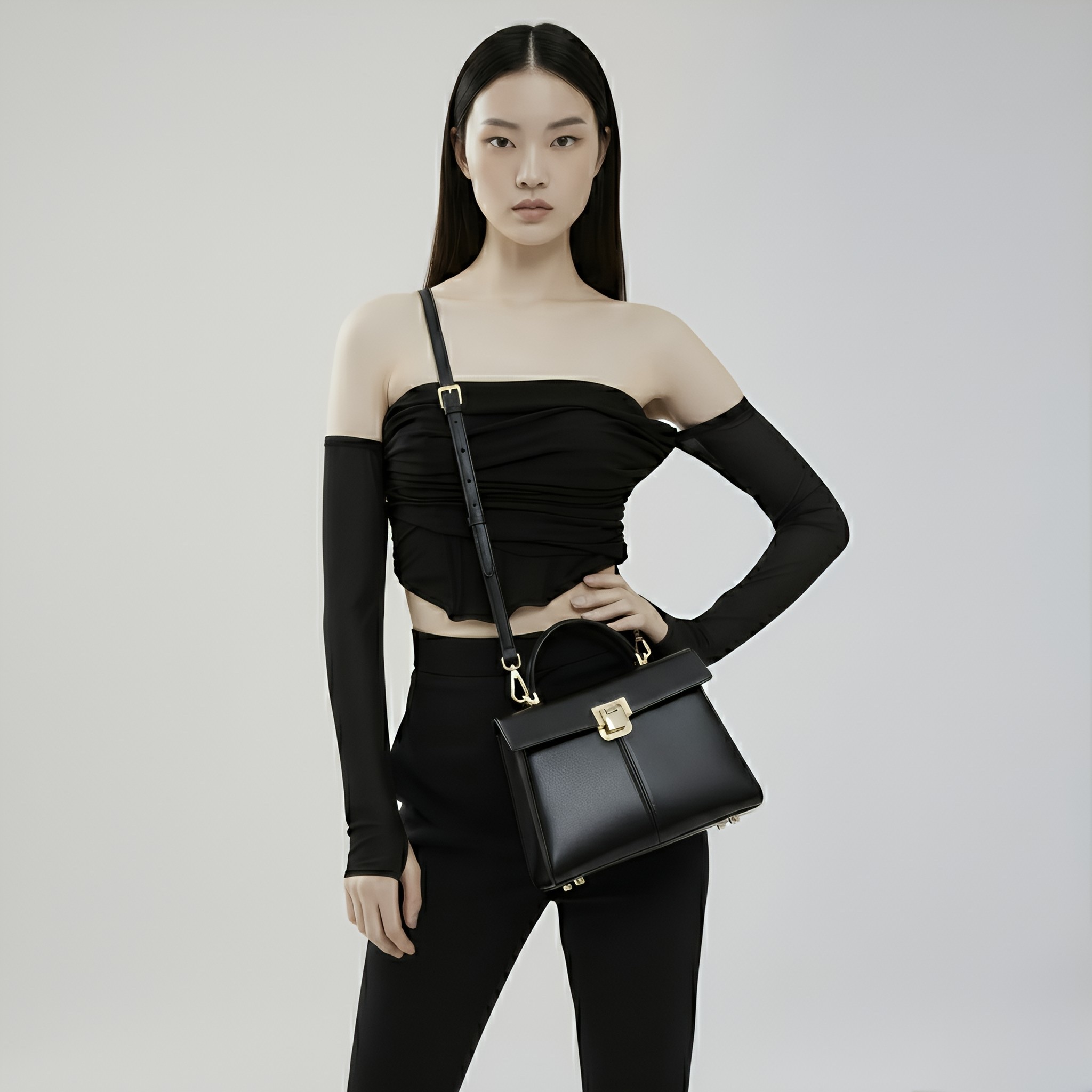 cowhide leather crossbody bag lumis tote bag