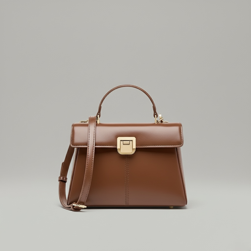 Cowhide leather crossbody bag Lumis tote bag