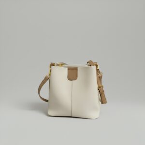 Home classic bucket leather shoulder bag