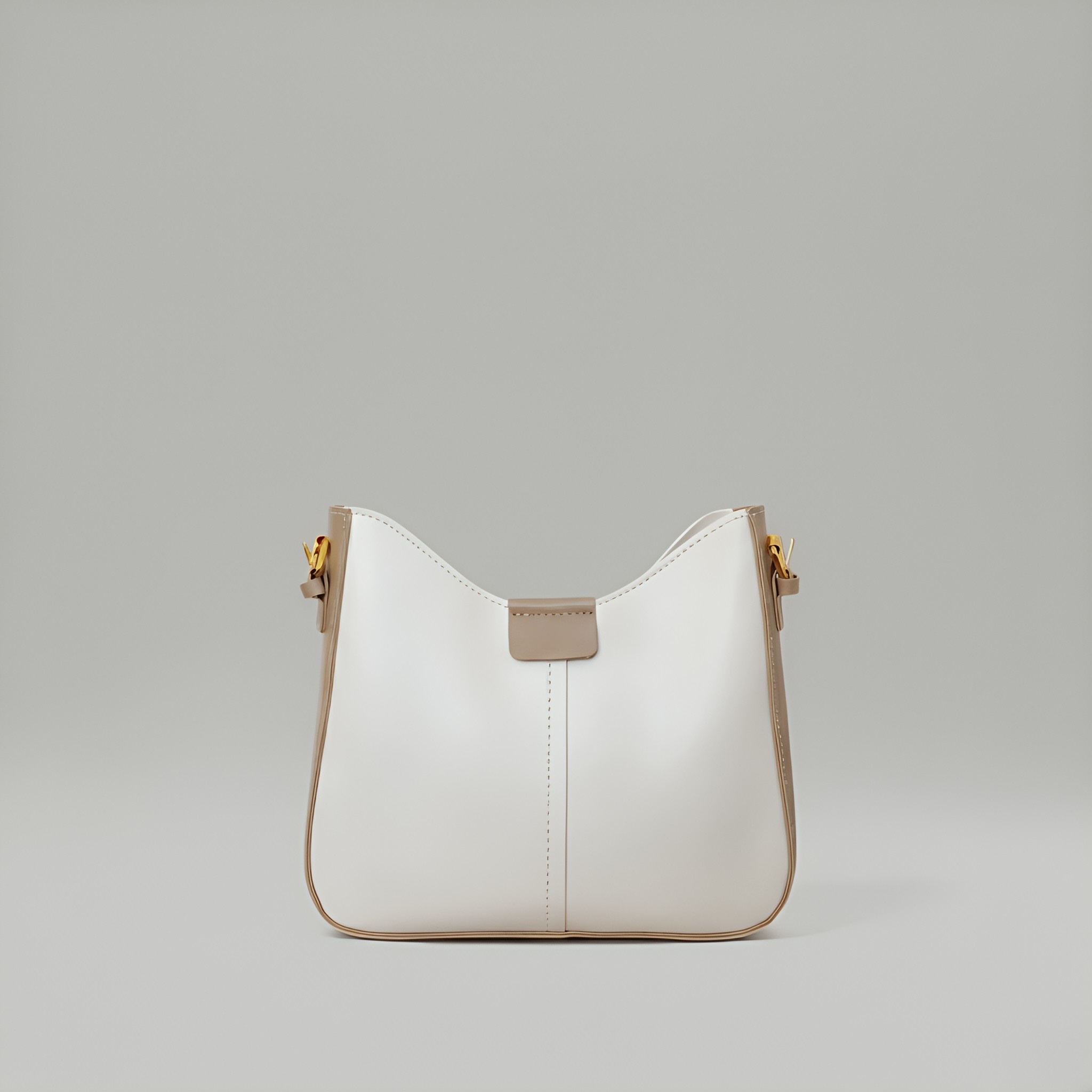 cream liora bucket leather crossbody bag